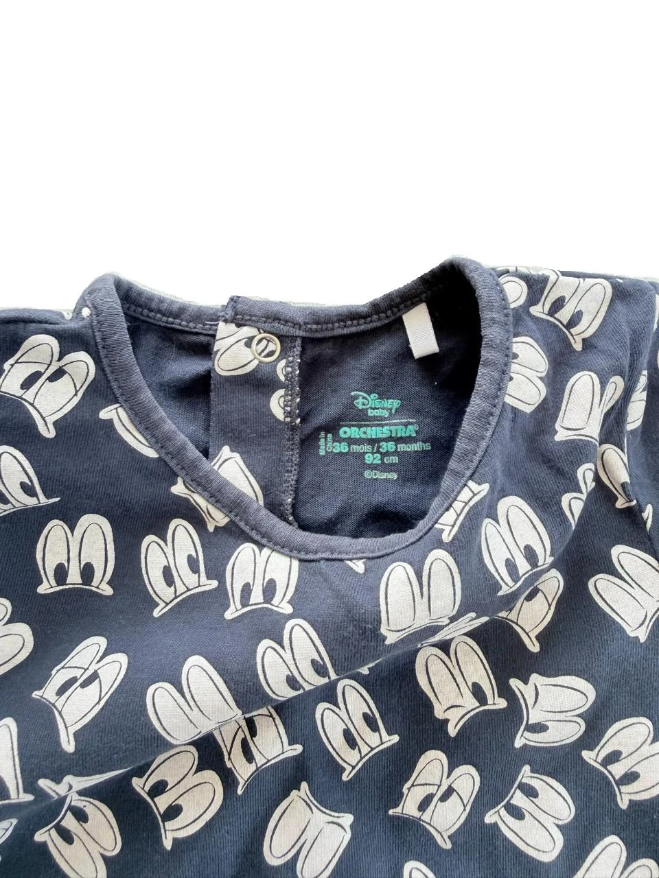Camiseta manga curta azul marinho Mickey Orchestra Disney 36 meses – photo 3